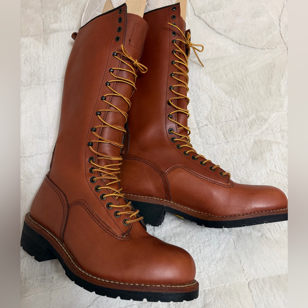 New! Deadstock Red Wing Us Made 2450 16” Lineman Climbing Boots 10.5 E